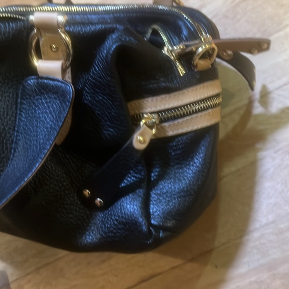 ROSSI Italian black leather hobo style shoulder handbag - Picture 12 of 16